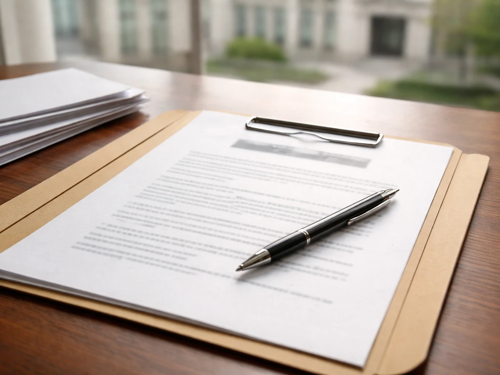 Close-up of an open official salary document on a desk with a pen, suggesting presidential pay documentation.